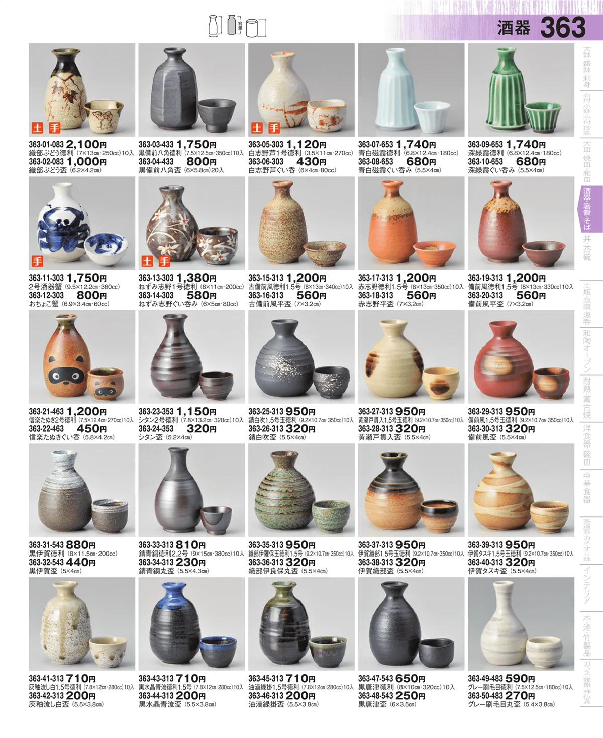 器望・ページ番号363・酒器