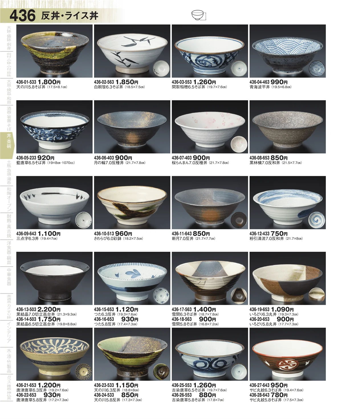 器望・ページ番号436・反丼・ライス丼・大茶
