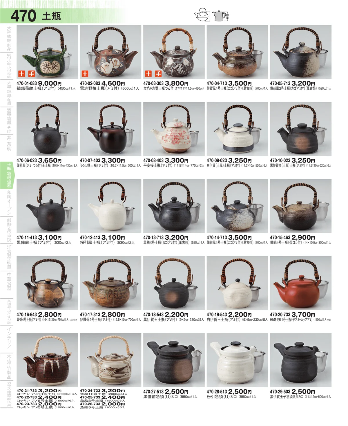器望・ページ番号470・土瓶・急須・ポット・煎茶