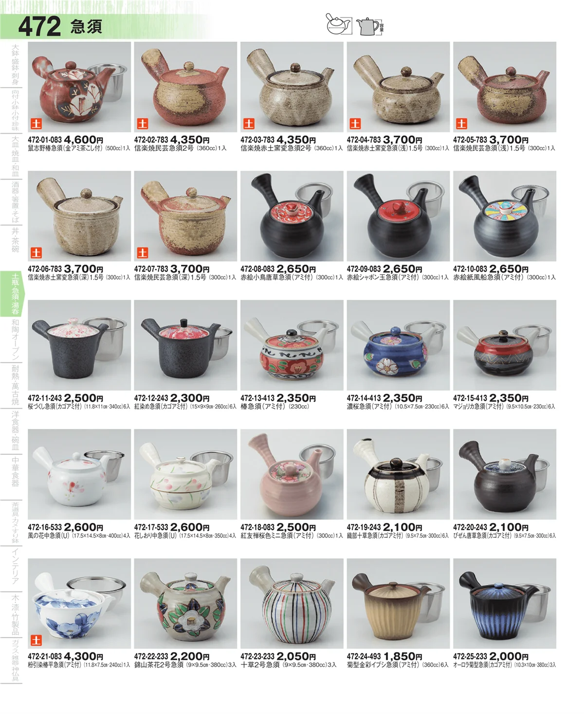 器望・ページ番号472・土瓶・急須・ポット・煎茶