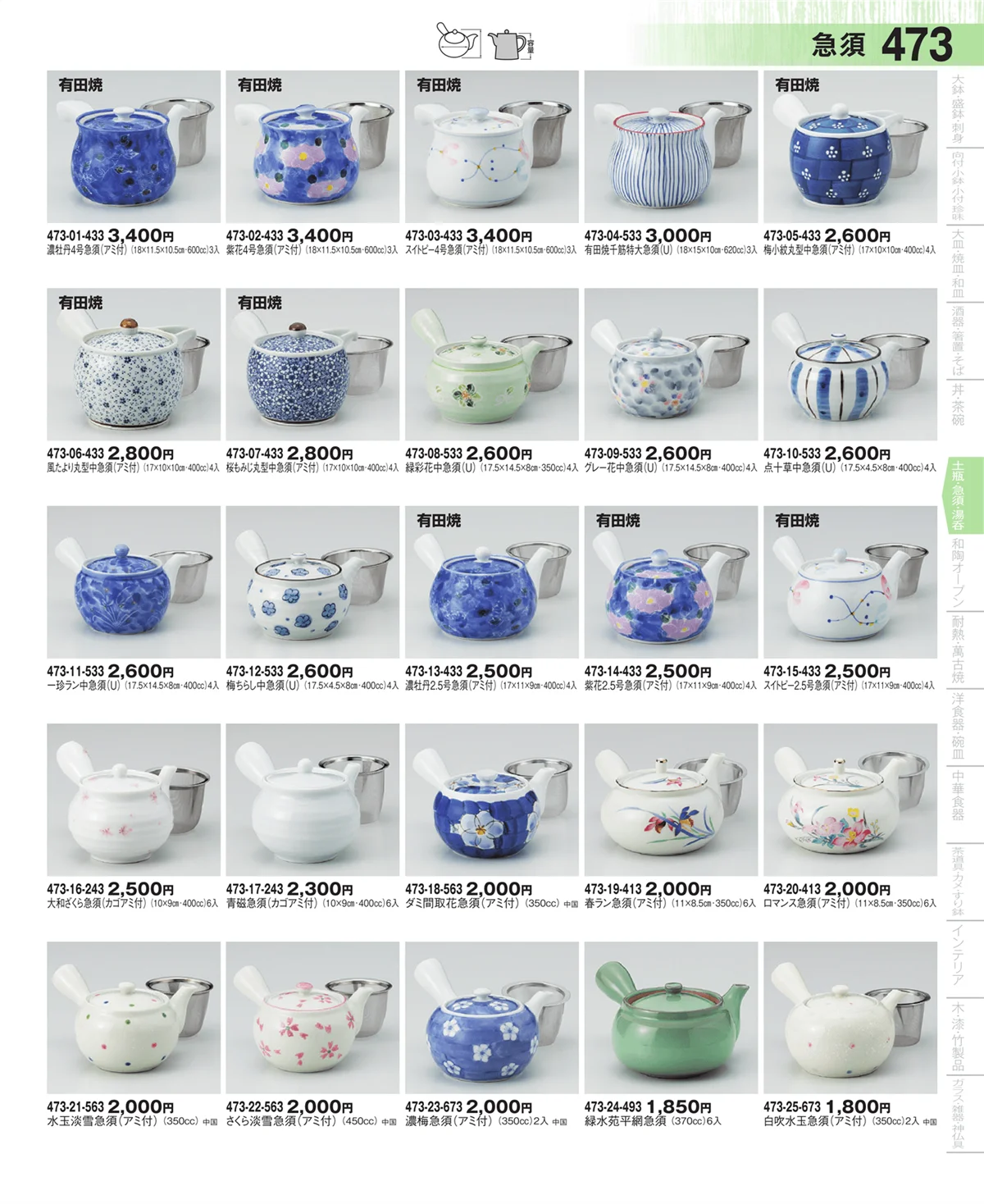 器望・ページ番号473・土瓶・急須・ポット・煎茶