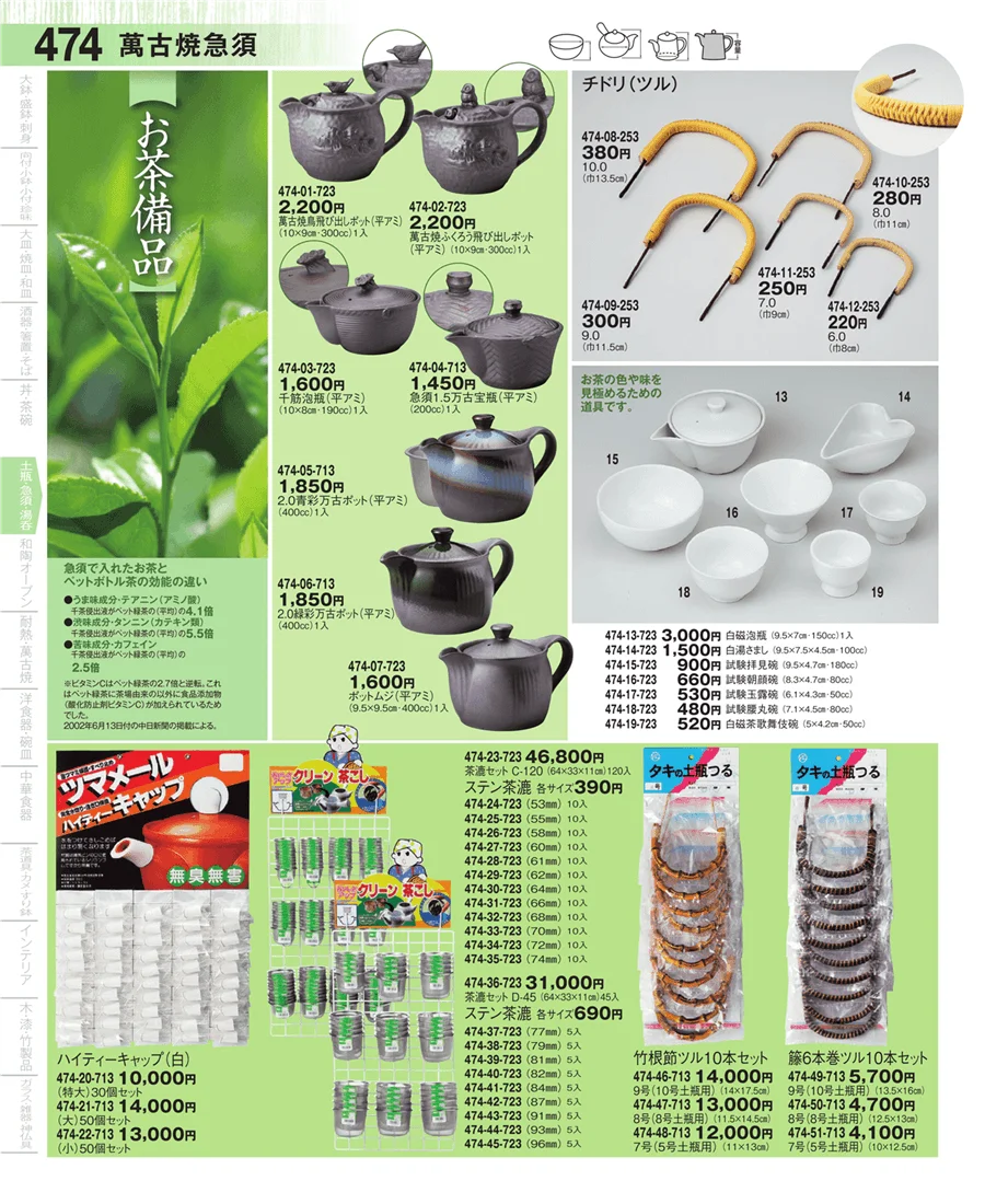 土瓶・急須・ポット・煎茶 ページ474