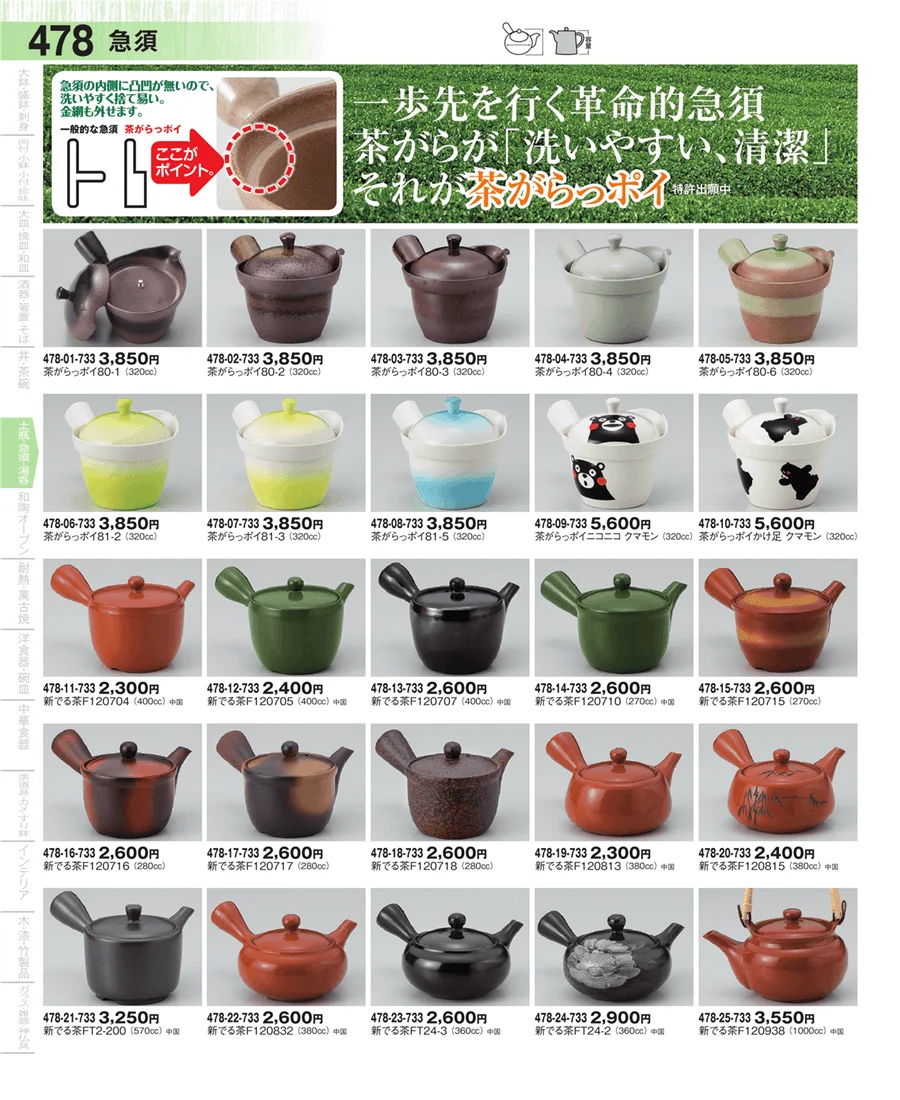 土瓶・急須・ポット・煎茶 ページ478