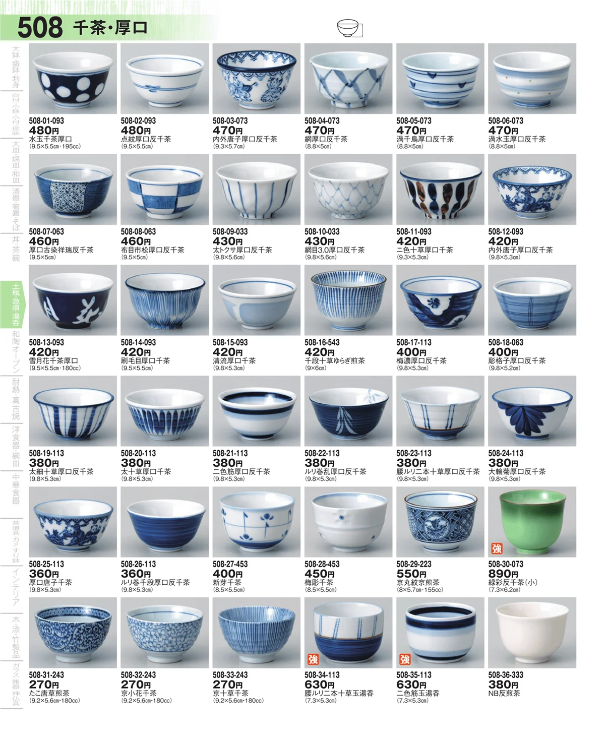 器望・ページ番号508・千茶・厚口・玉湯呑