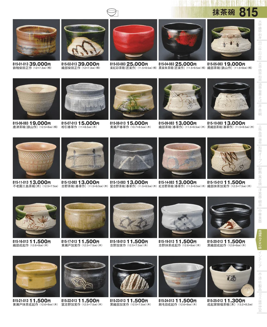 抹茶碗・茶道具 ページ815