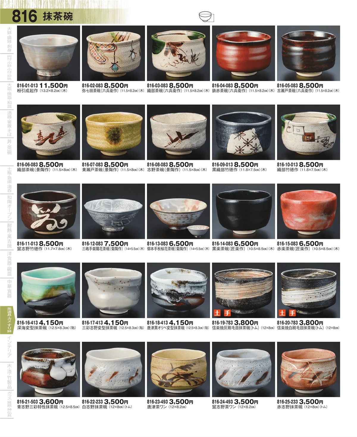器望・ページ番号816・抹茶碗・茶道具