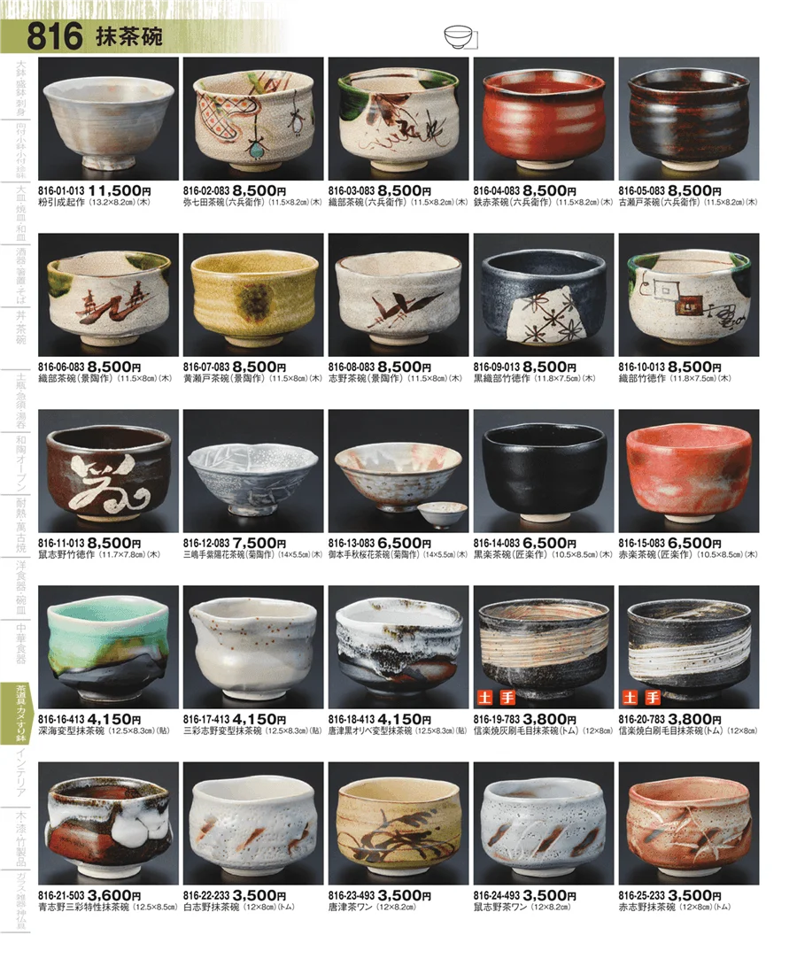 抹茶碗・茶道具 ページ816
