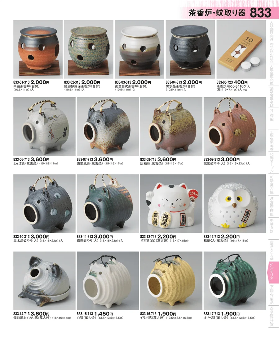 茶香炉・蚊取り器 ページ833