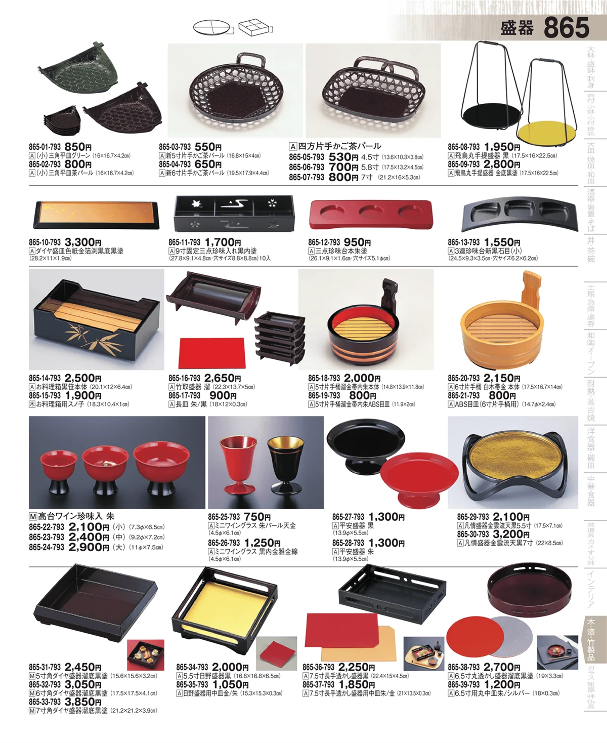 器望・ページ番号865・漆器