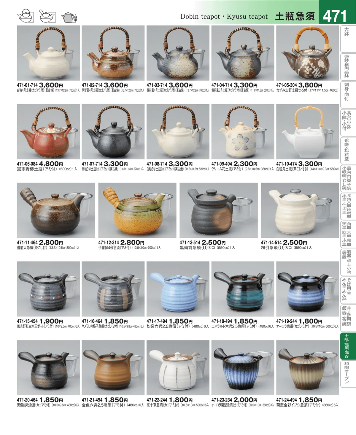 器望vol.4・ページ番号471・土瓶・急須・ポット・煎茶