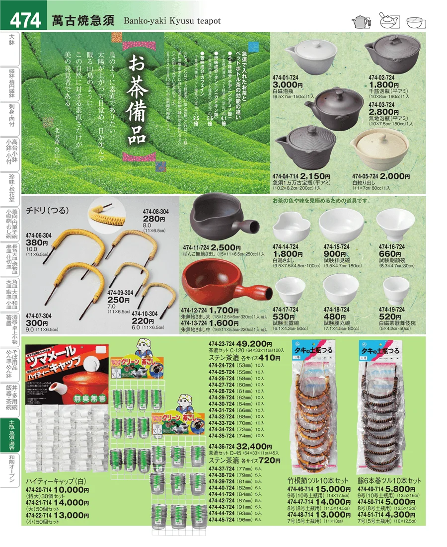 土瓶・急須・ポット・煎茶 ページ474