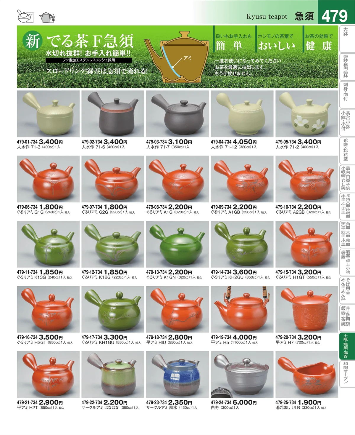 器望vol.4・ページ番号479・土瓶・急須・ポット・煎茶