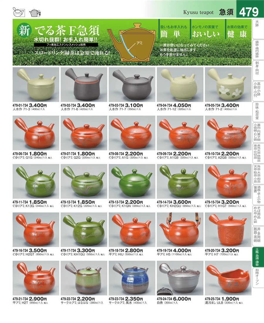 土瓶・急須・ポット・煎茶 ページ479