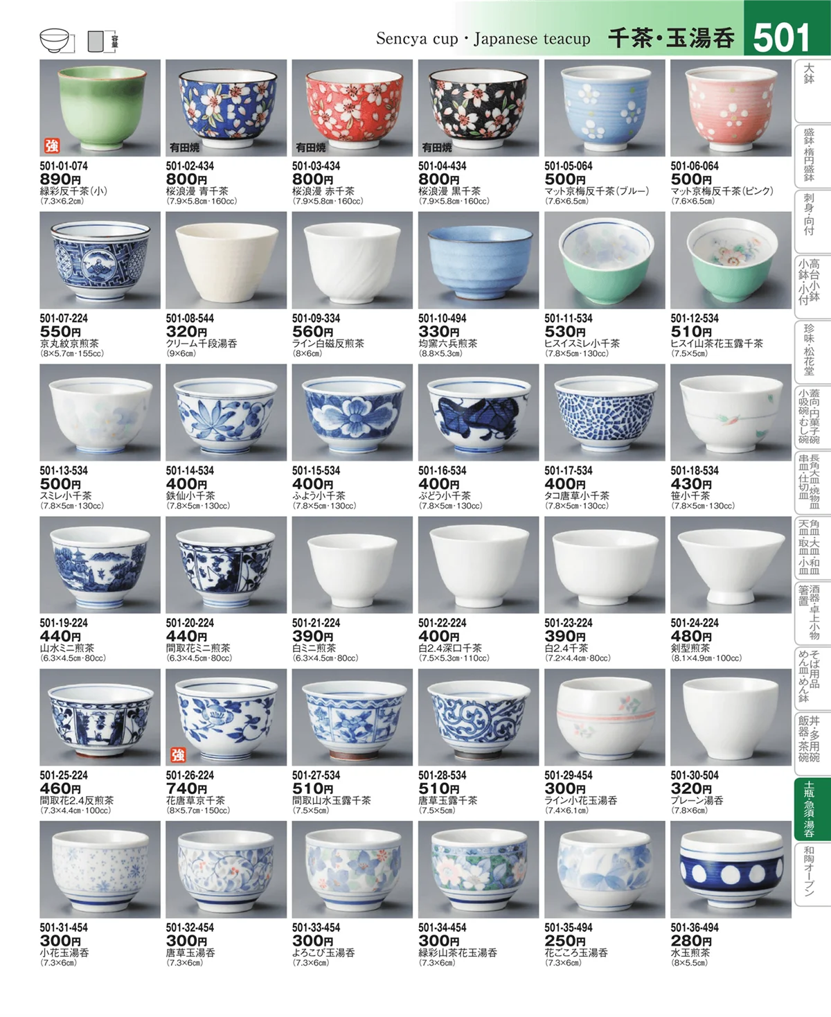 器望vol.4・ページ番号501・千茶・玉湯呑