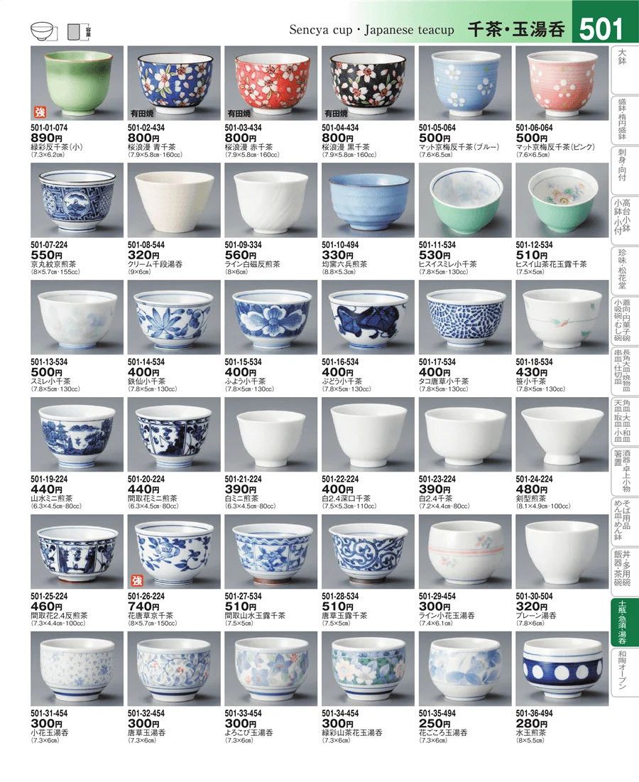 千茶・玉湯呑 ページ501