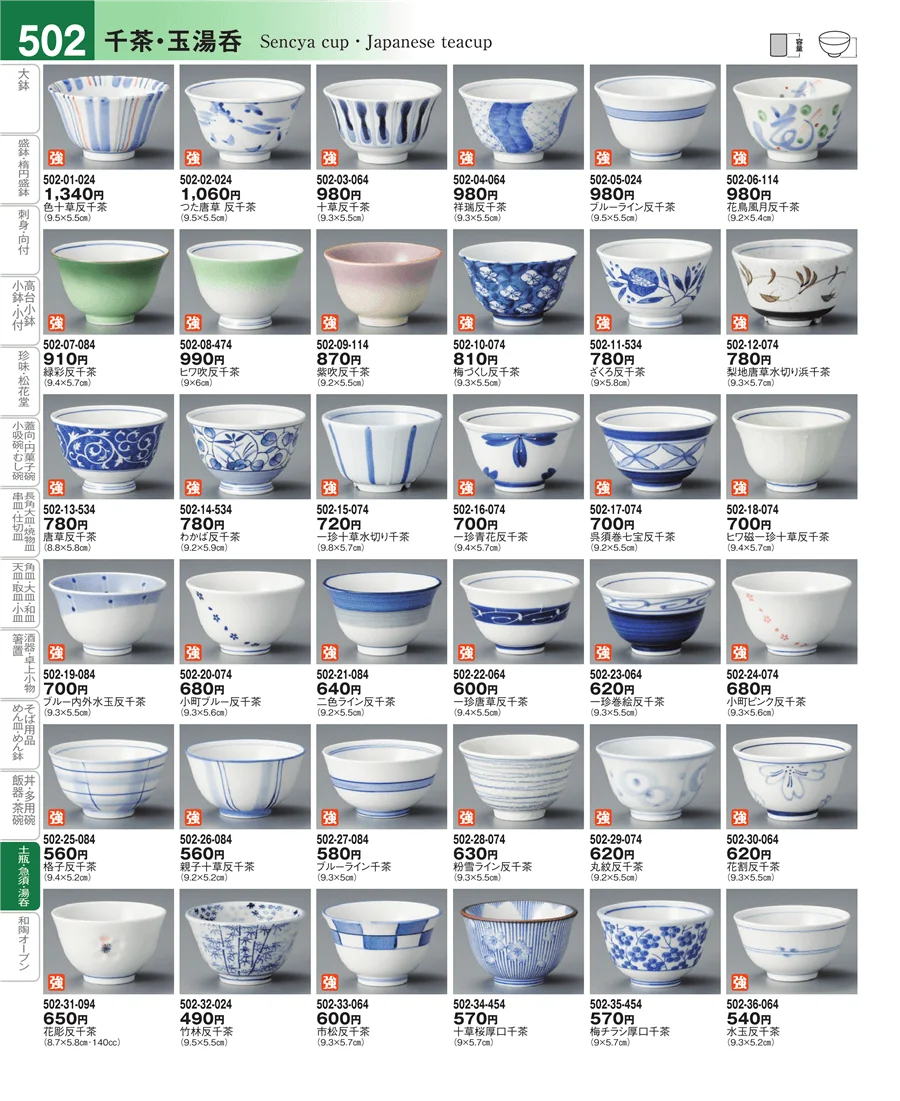 千茶・玉湯呑 ページ502