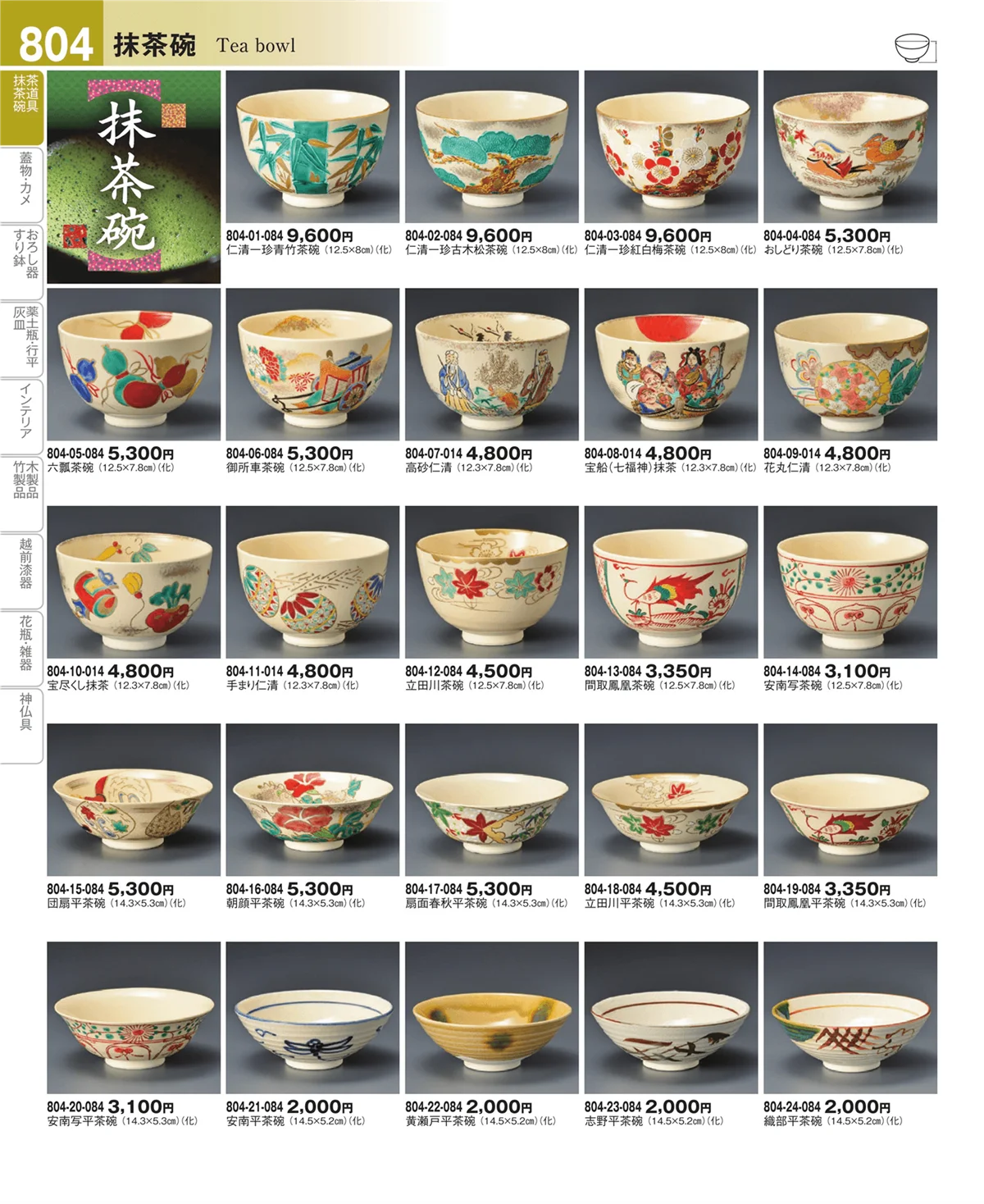 器望vol.4・ページ番号804・抹茶碗・茶道具