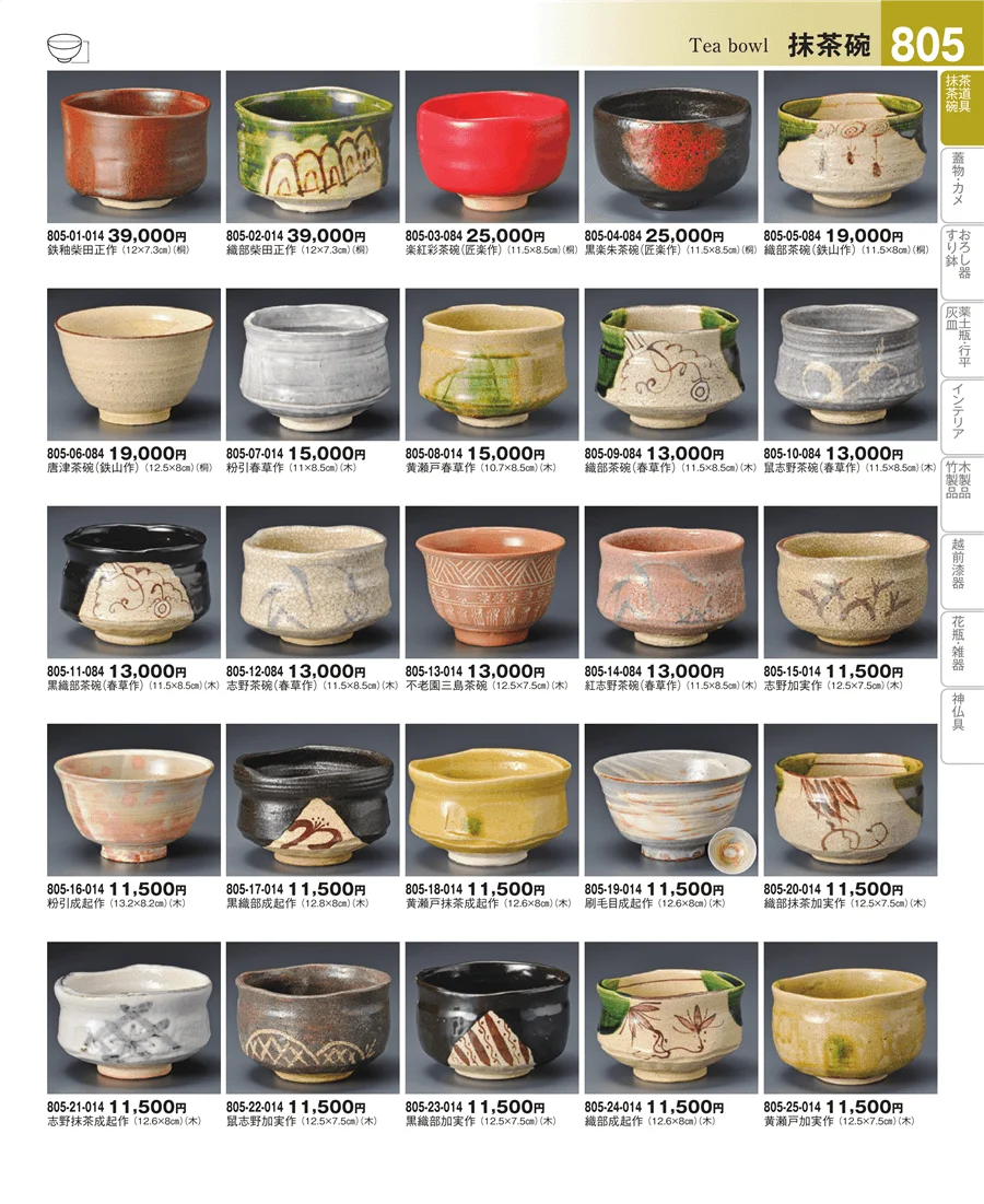 抹茶碗・茶道具 ページ805