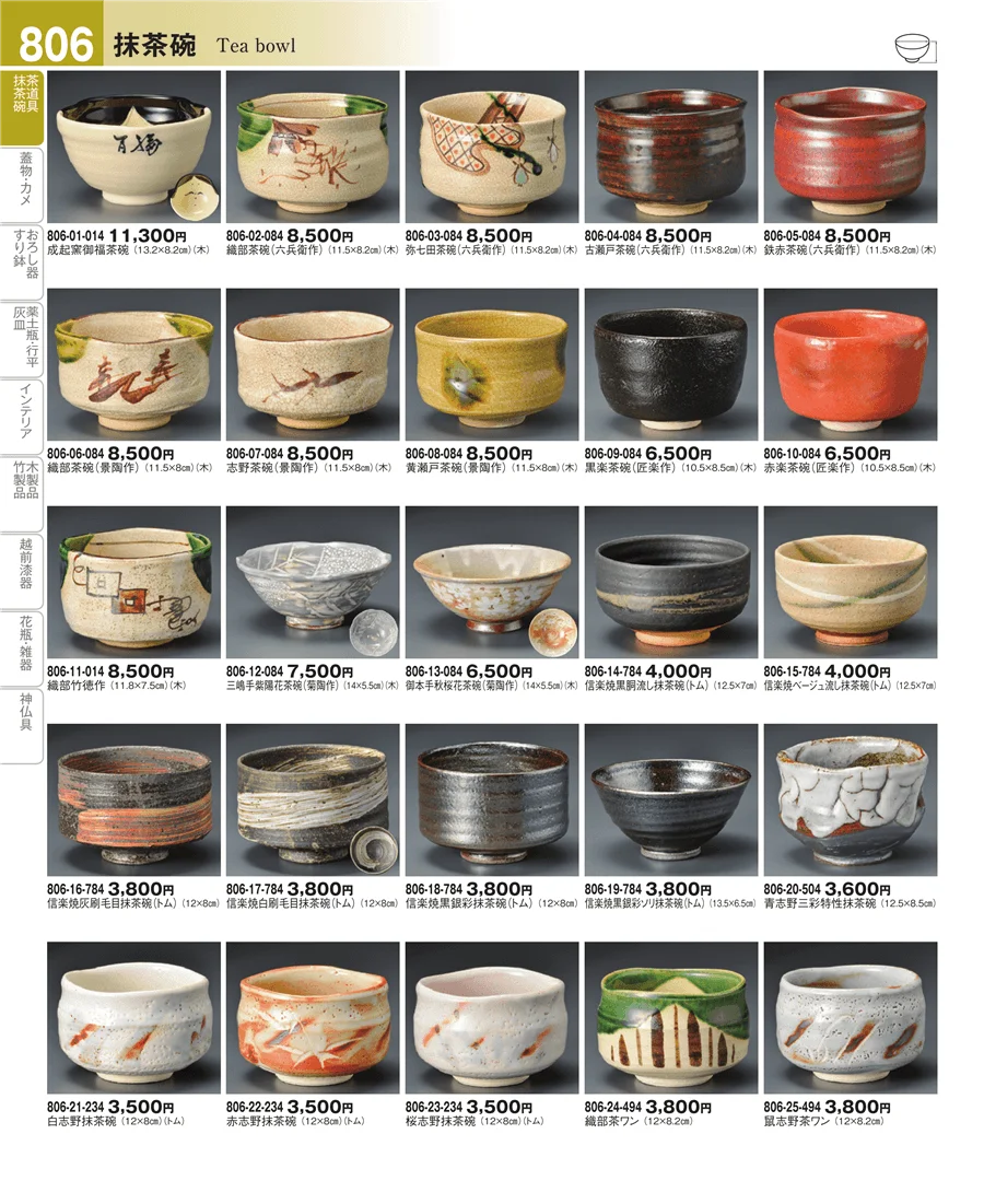 抹茶碗・茶道具 ページ806