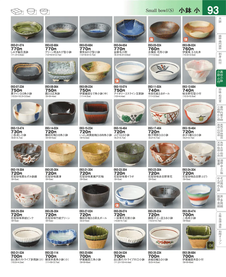 向付・小鉢・小付 ページ93