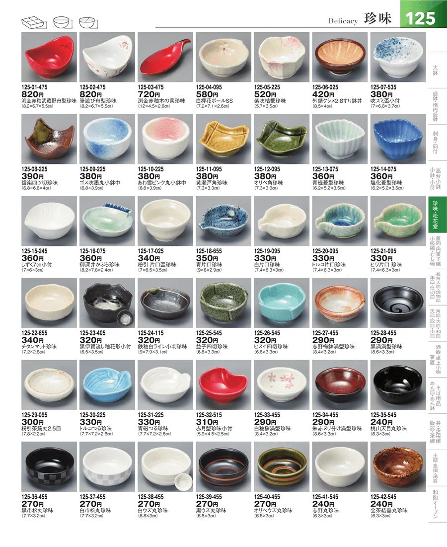 小鉢・小付・珍味 ページ125