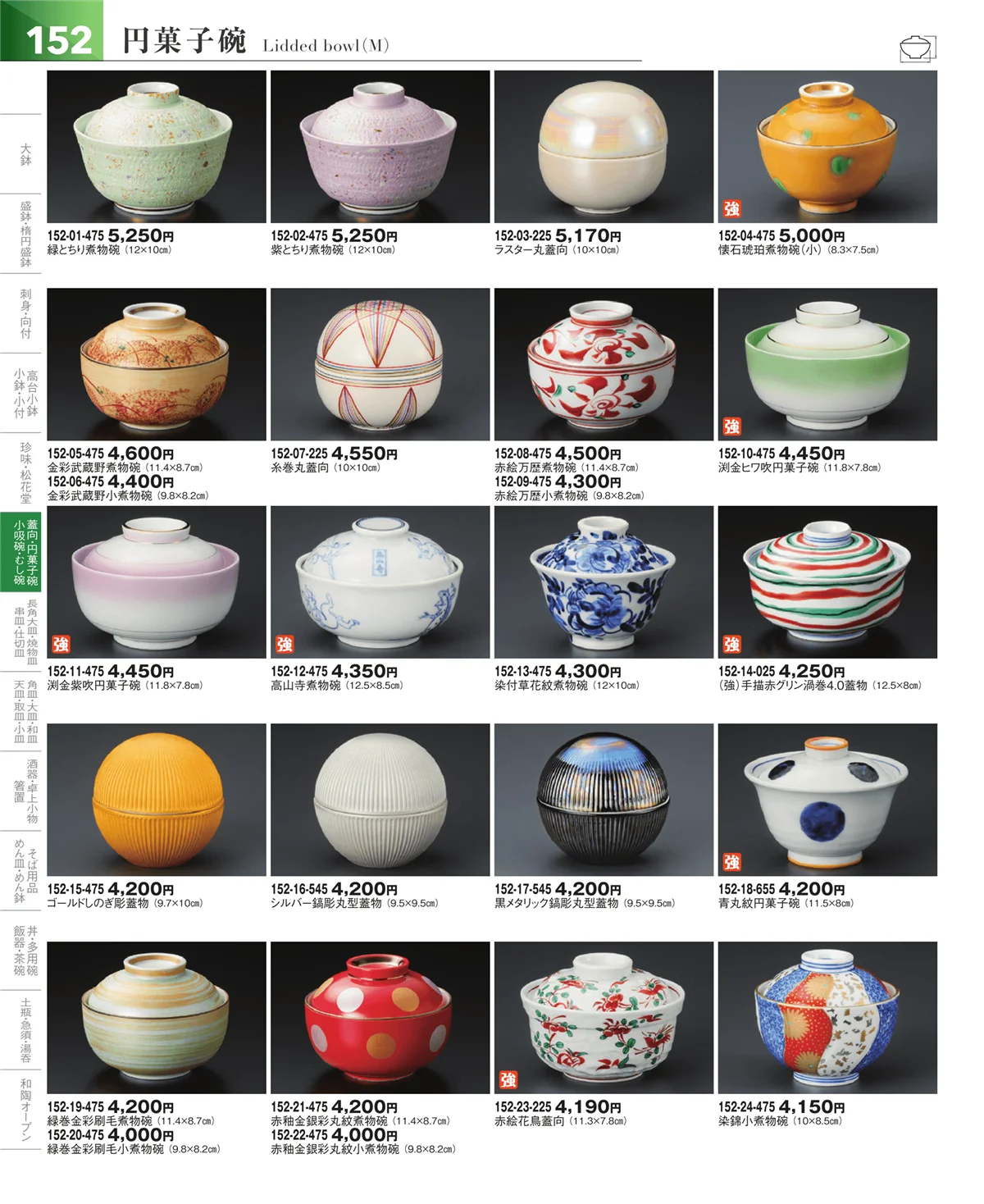 器望vol.5・ページ番号152・松花堂・蓋向・円菓子碗