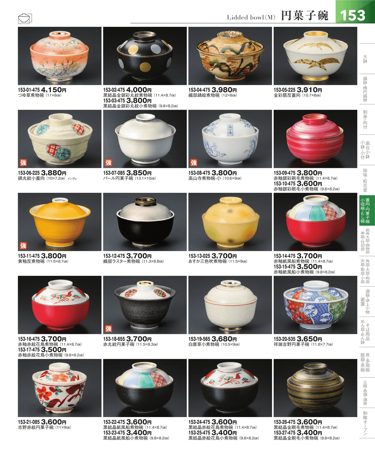 器望vol.5・ページ番号153・松花堂・蓋向・円菓子碗