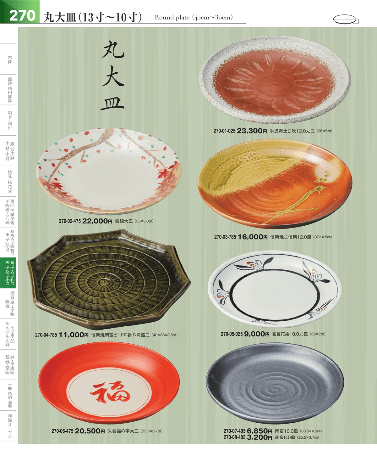 器望vol.5・ページ番号270・変形皿・丸皿・楕円皿