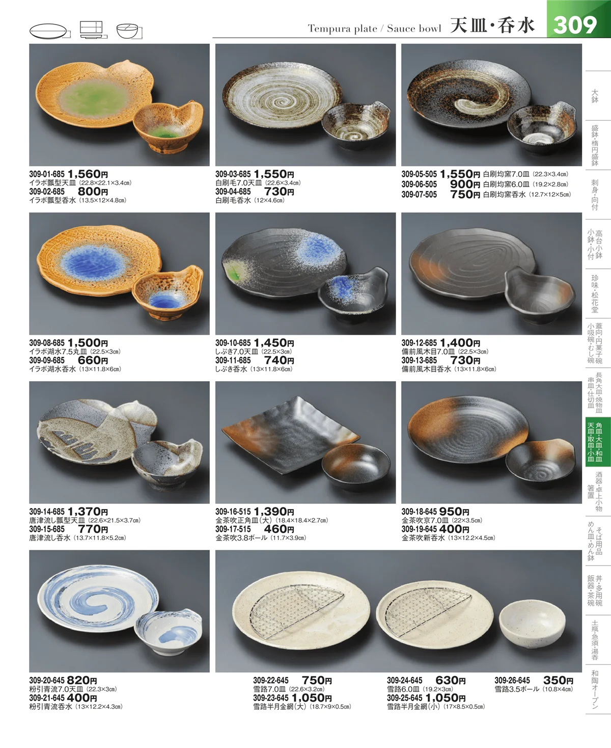 器望vol.5・ページ番号309・天皿・呑水・取鉢