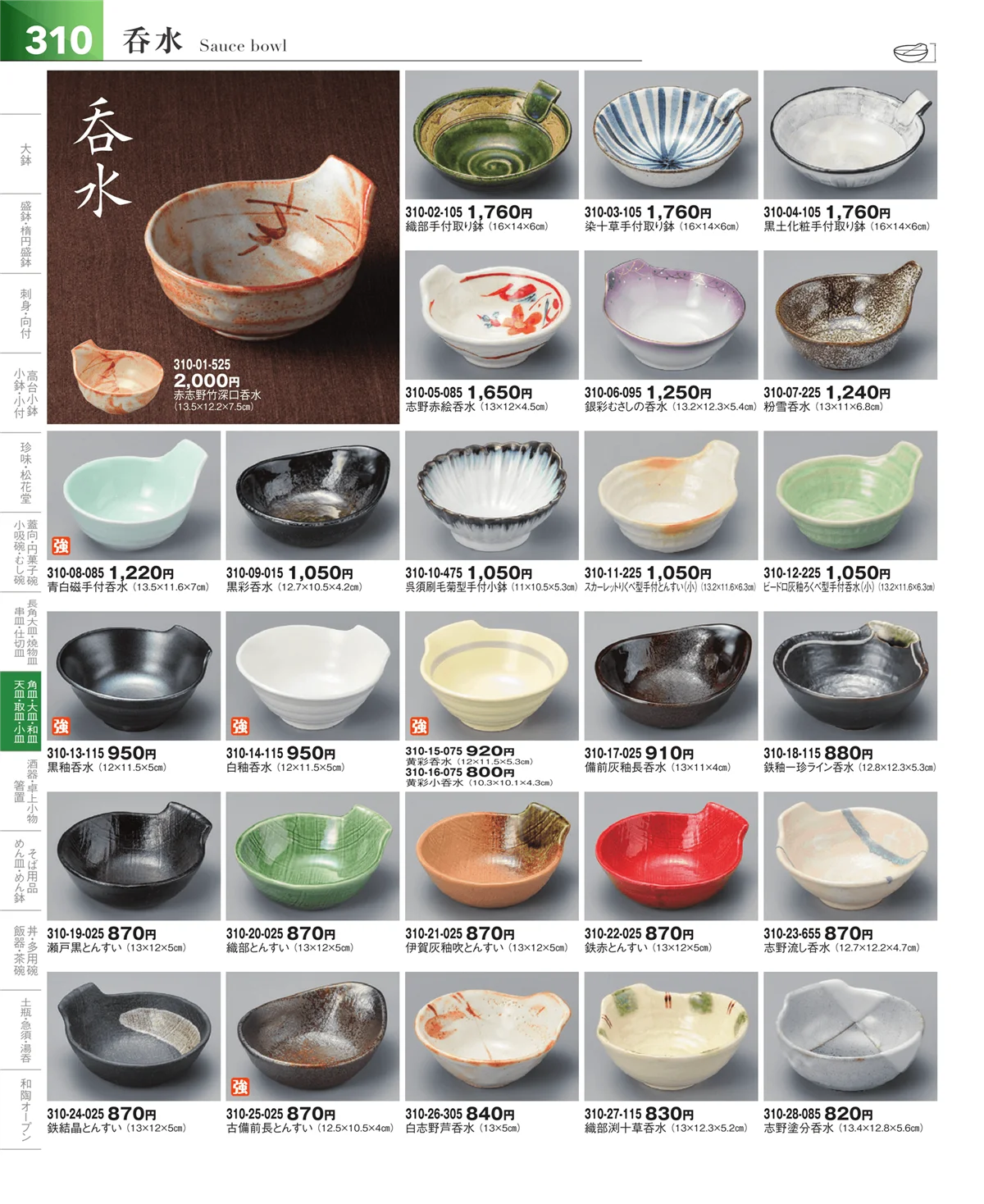 器望vol.5・ページ番号310・天皿・呑水・取鉢