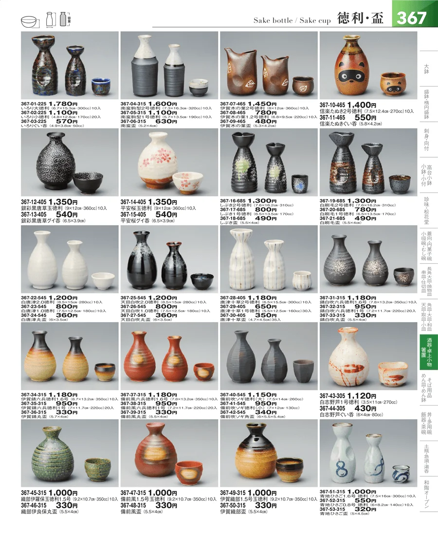 酒器 ページ367