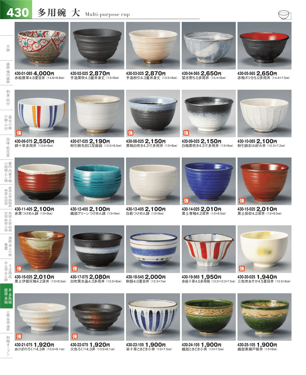 器望vol.5・ページ番号430・飯碗・多用碗