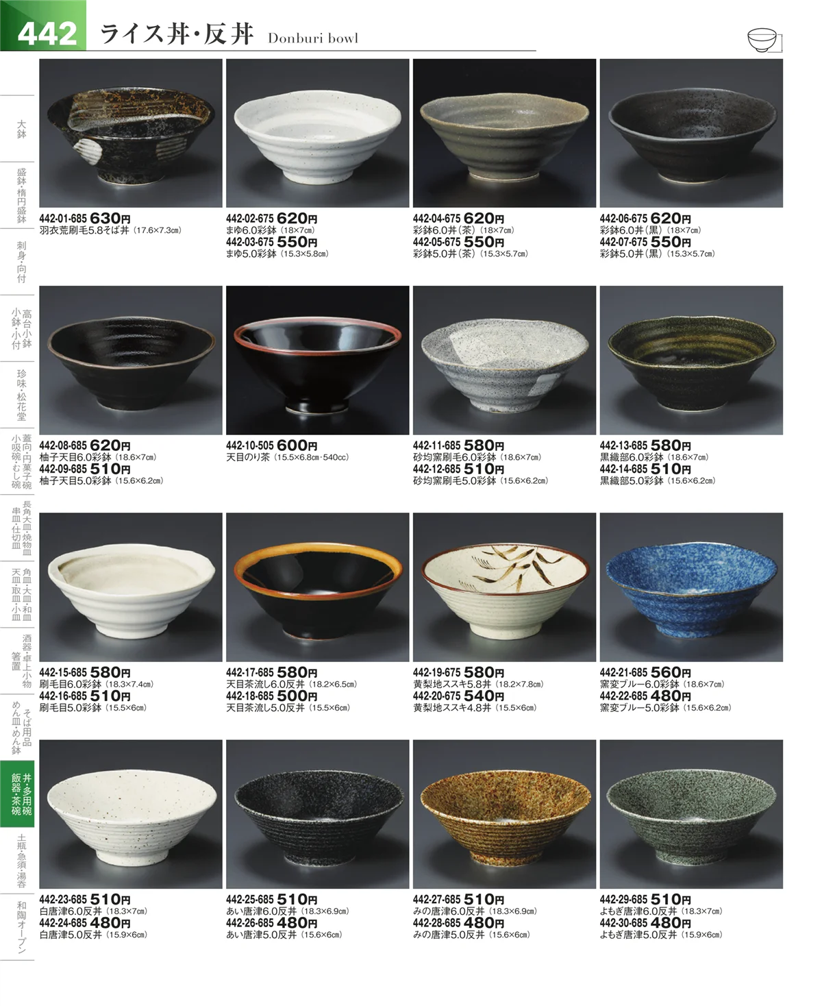 器望vol.5・ページ番号442・飯碗・多用碗