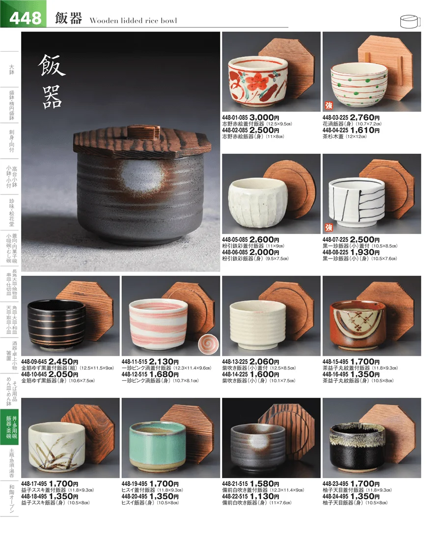 飯碗・多用碗 ページ448
