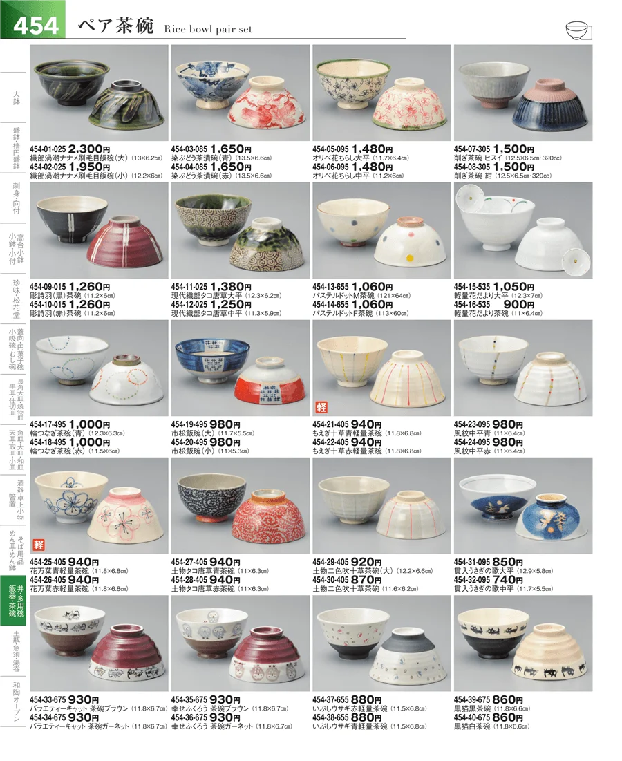 飯碗・多用碗 ページ454