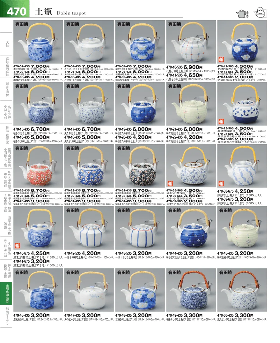 土瓶・急須 ページ470