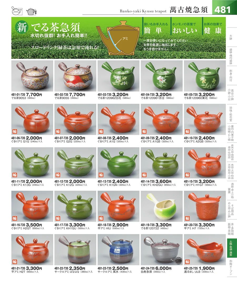 土瓶・急須 ページ481