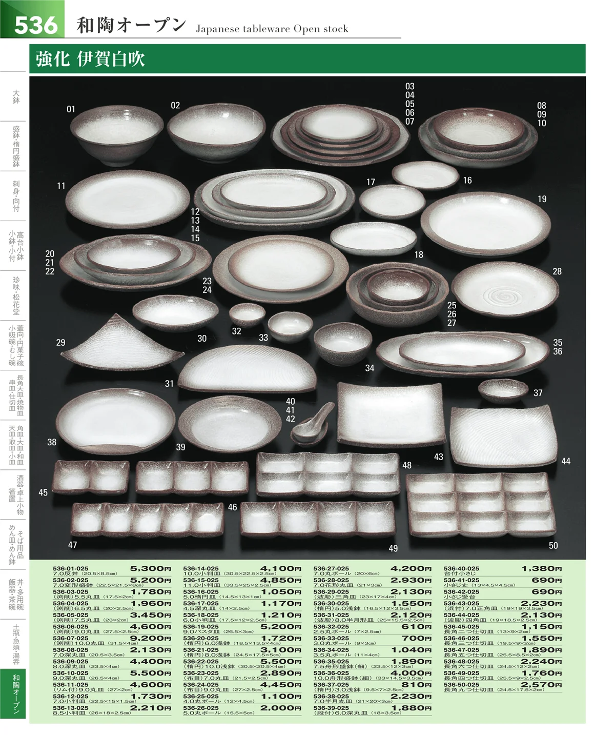 器望vol.5・ページ番号536・和食器シリーズ