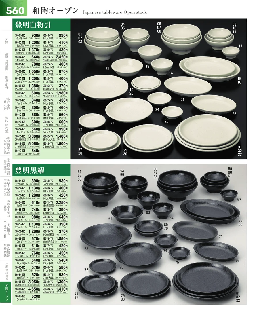 和食器シリーズ ページ560
