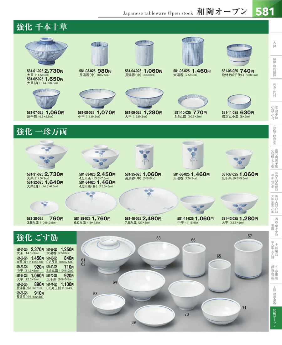 和食器シリーズ ページ581