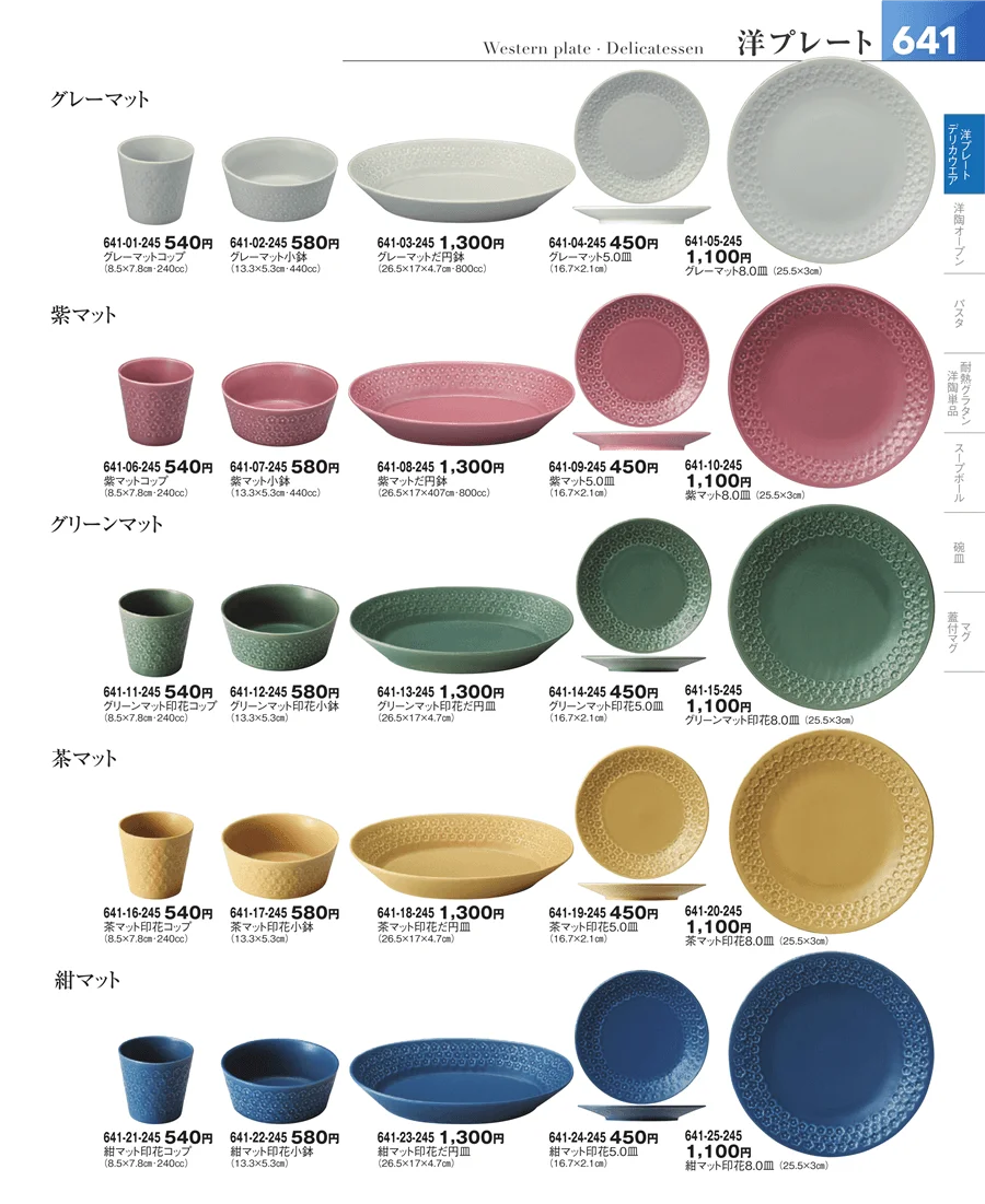 洋食器シリーズ ページ641