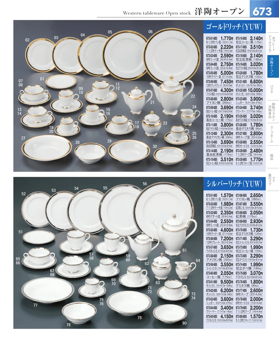 洋食器シリーズ ページ673