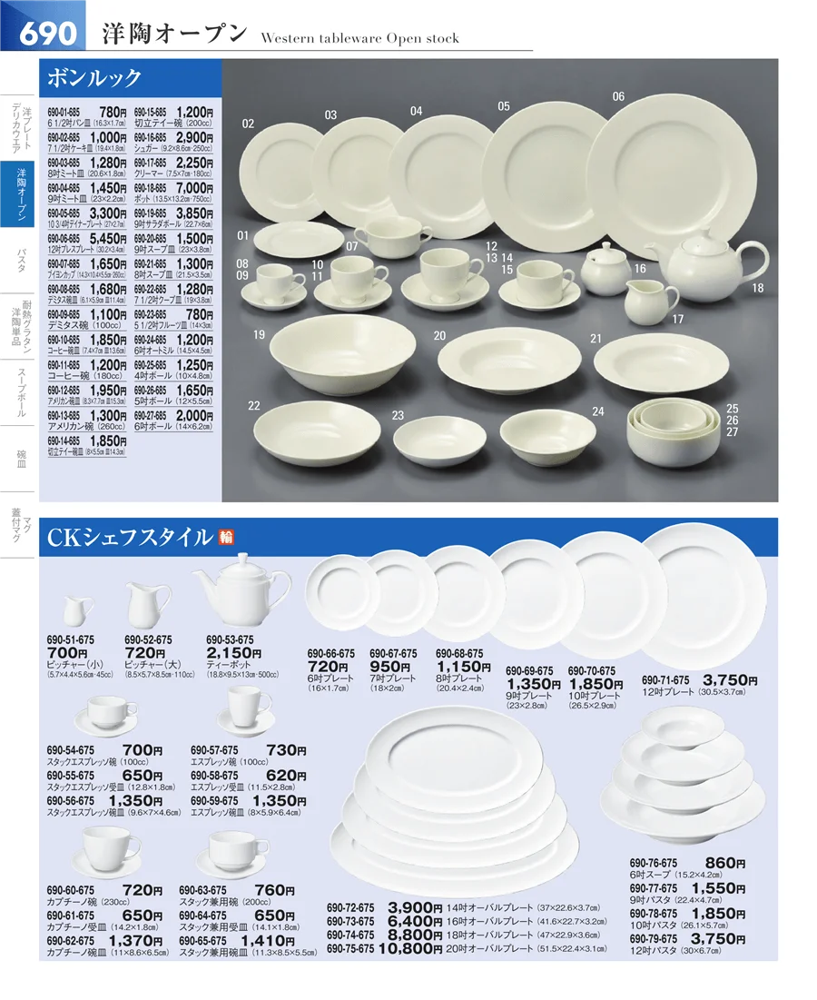 洋食器シリーズ ページ690