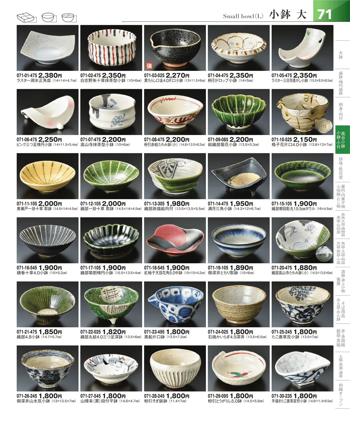 器望vol.5・ページ番号71・小鉢・小付・珍味