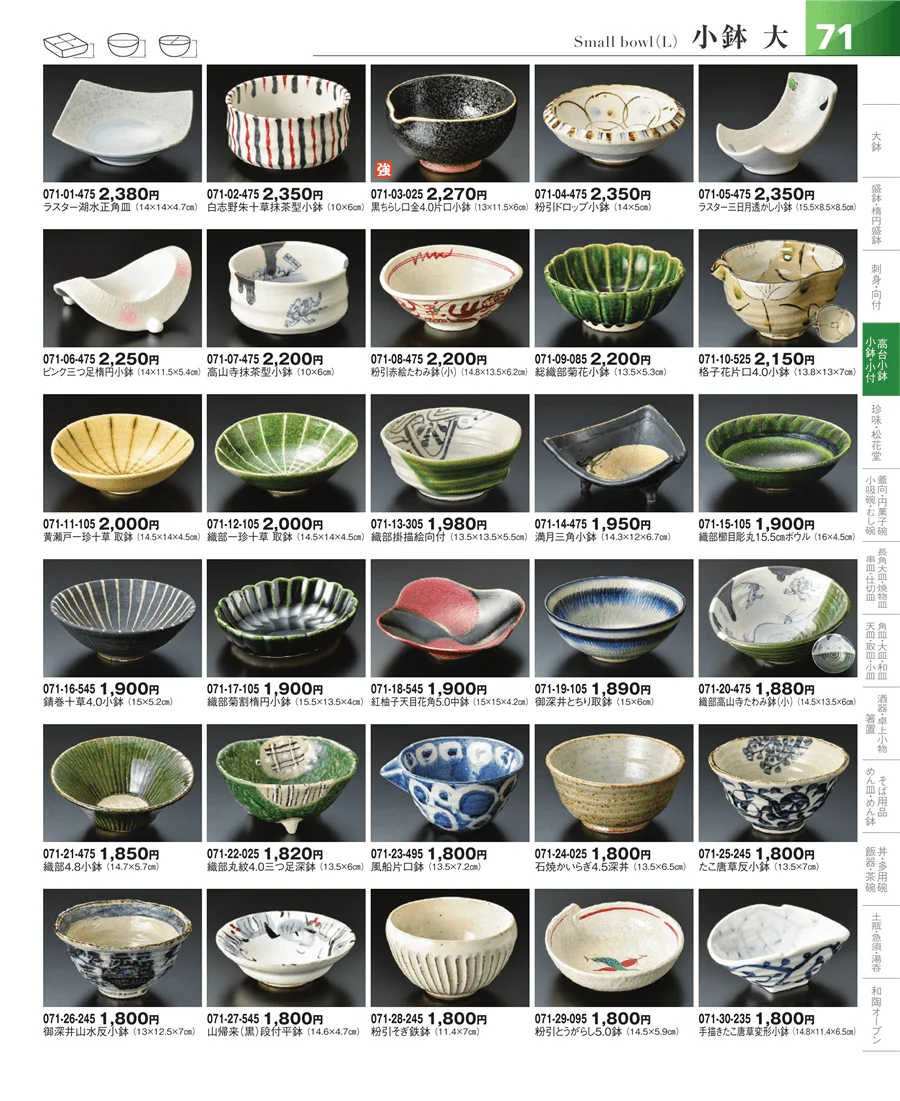 小鉢・小付・珍味 ページ71