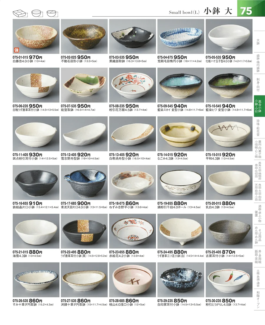 小鉢・小付・珍味 ページ75