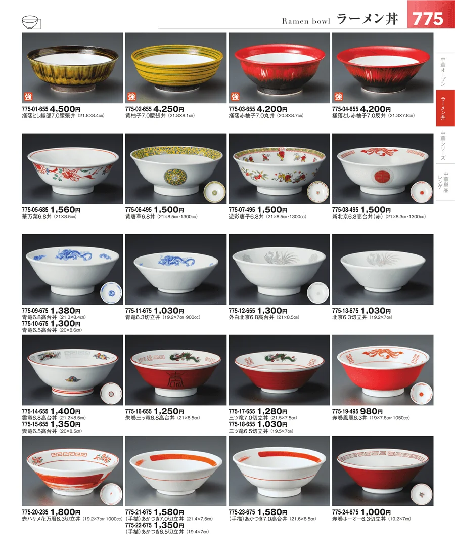 中華食器・ラーメン ページ775