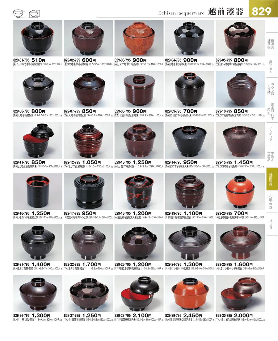 その他漆器・木製品 ページ829