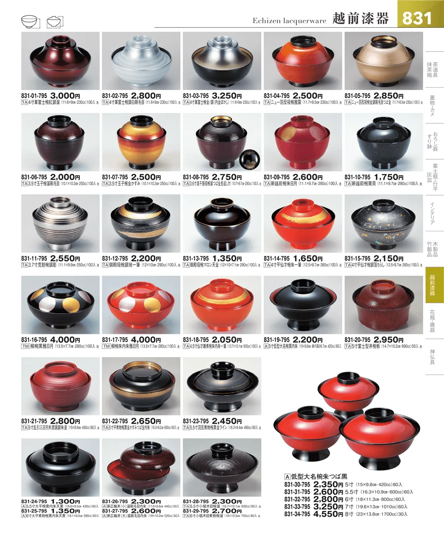 その他漆器・木製品 ページ831