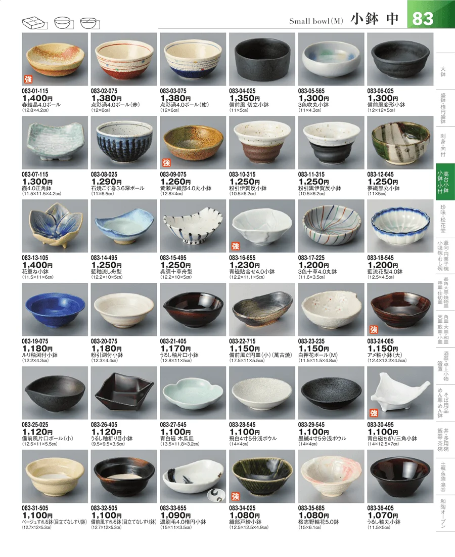 小鉢・小付・珍味 ページ83
